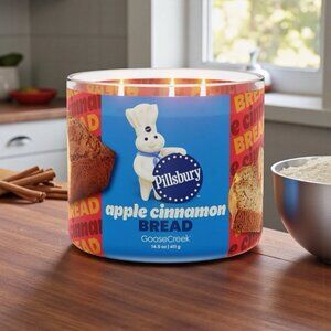 Goose Creek Candle Pillsbury Apple Cinnamon Bread 3 Wick 14.5 oz Goose Creek NEW